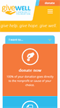 Mobile Screenshot of givecf.org